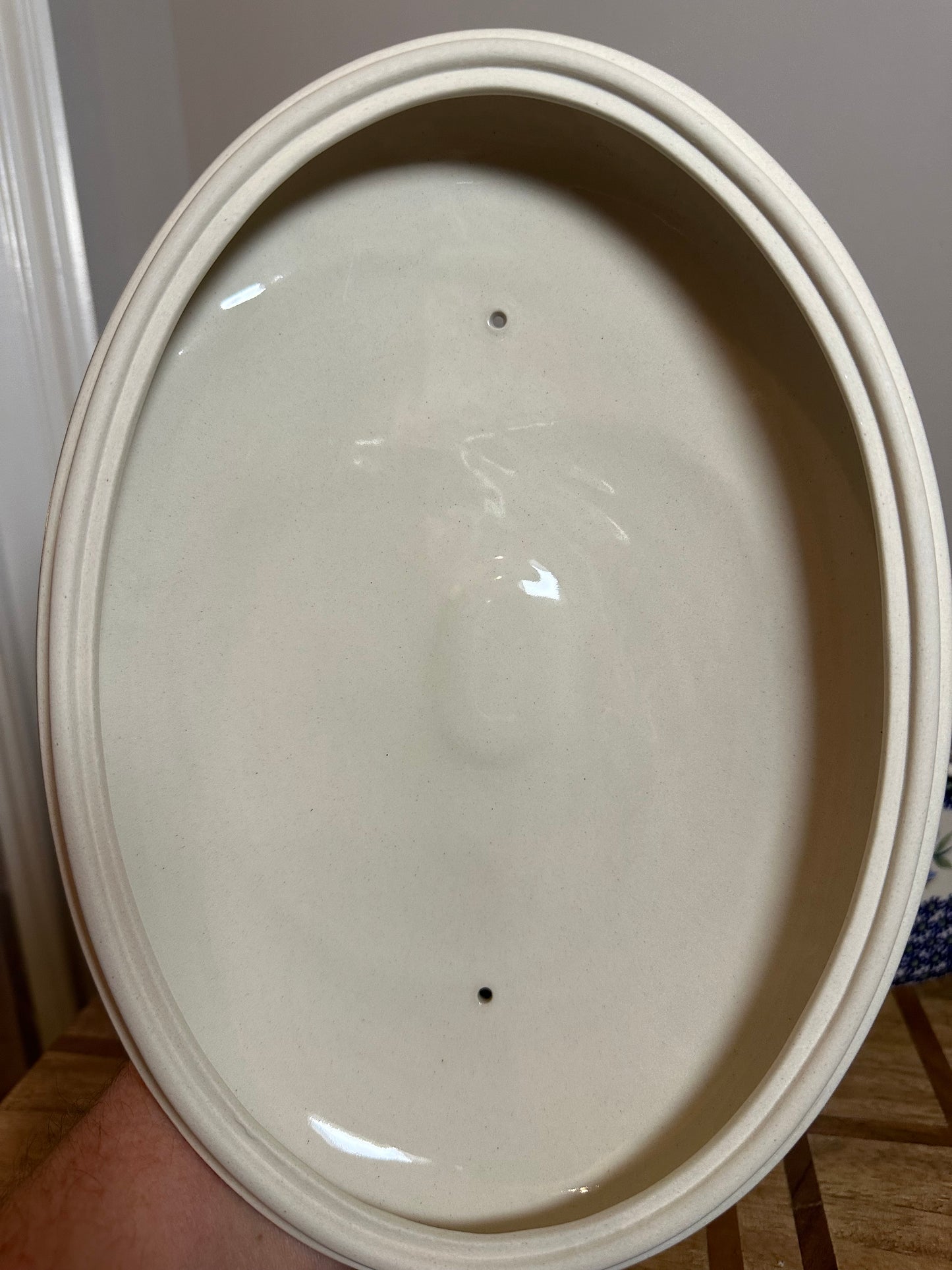 Manufaktura, Bell Flower Large Oval Baker with Lid
