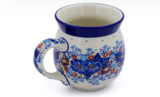 Ceramika Artystyczna, Unikat U4654, Flower Wreath, Bubble Mug