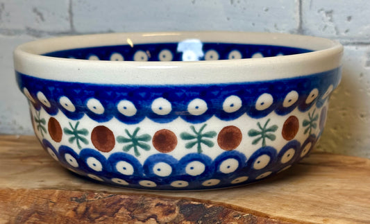 Zaklady Polish Pottery, Traditional Pattern, Mosquito Bowl  6"