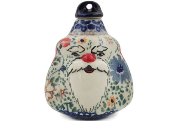 Manufaktura, Unikat Sweet Pea, Santa Christmas Ball Ornament 4"