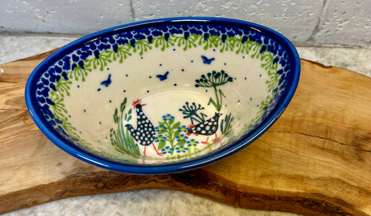 Kalich, A1, Black Polka Chicken, Tub Bowl