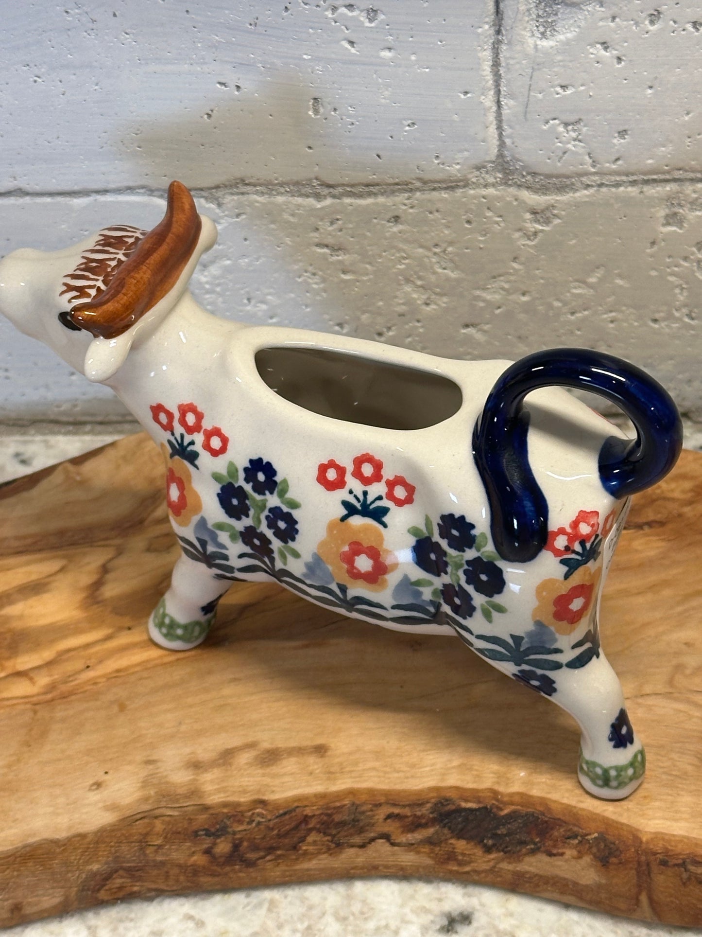 Manufaktura Butternut Cow Creamer/Succulent Planter