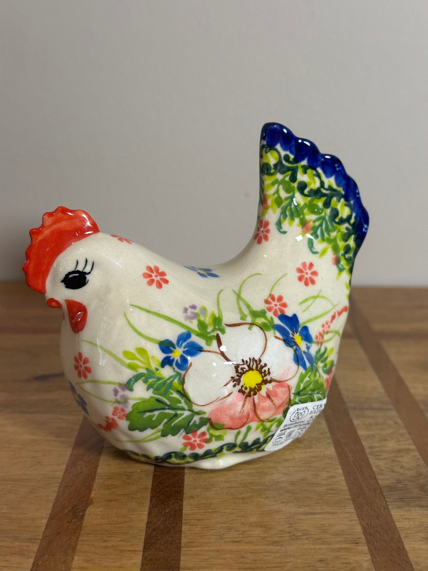 Kalich, Unikat Art Level 2, Apple Blossom Hen Figurine