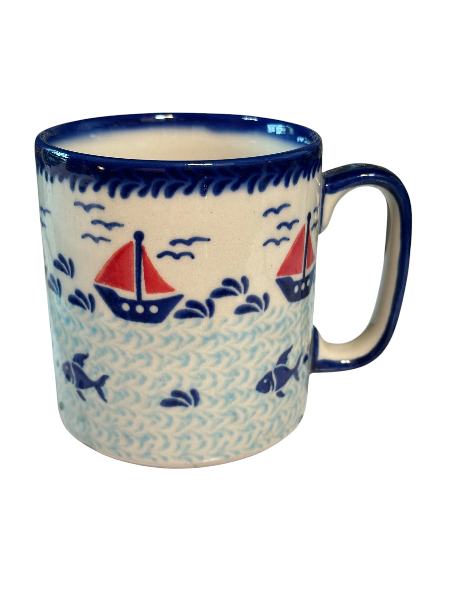 Vena, Sailboat, Straight Mug 12 oz