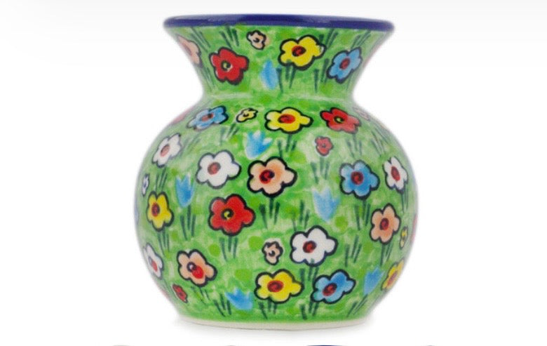 Ceramika Artystyczna, Unikat U4878, Whimsical Garden, Vase