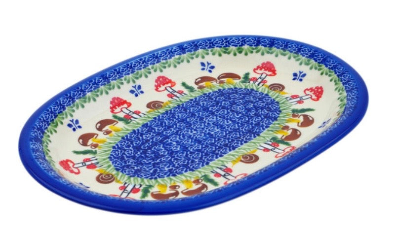 Nina, Gardens In Poland, Oval Platter 11.5"