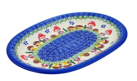 Nina, Gardens In Poland, Oval Platter 11.5"