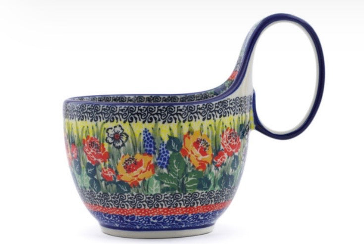 Ceramika Artystyczna, Unikat U4616, Splendid Morning Glow, Loop Mug