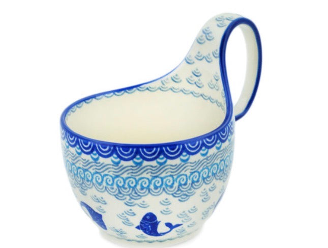 Ceramika Artystyczna, Blue Herring Waters, Loop Mug/Bowl