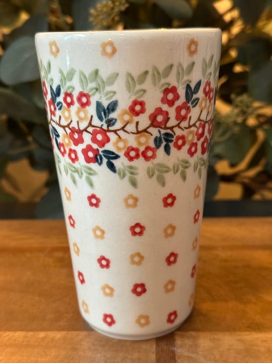 Manufaktura Polish Pottery, Paprika Tall Tumbler 12.5 oz