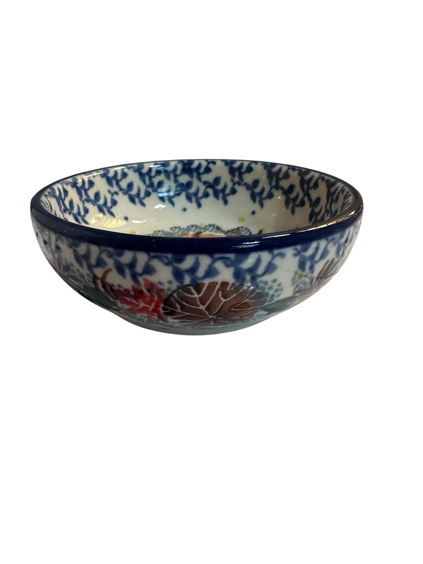 Ceramika Artystyczna, U4741 Autumn Falling Leaves, 3.5"