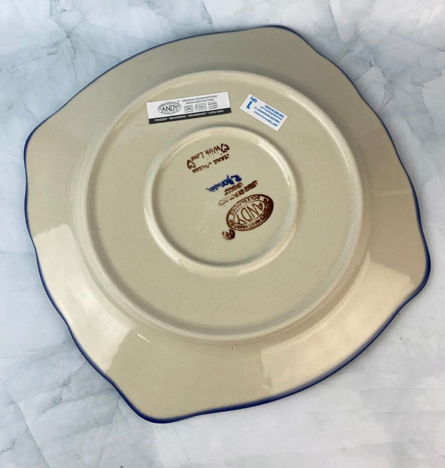 Andy, Unikat Snowman Plate/Platter