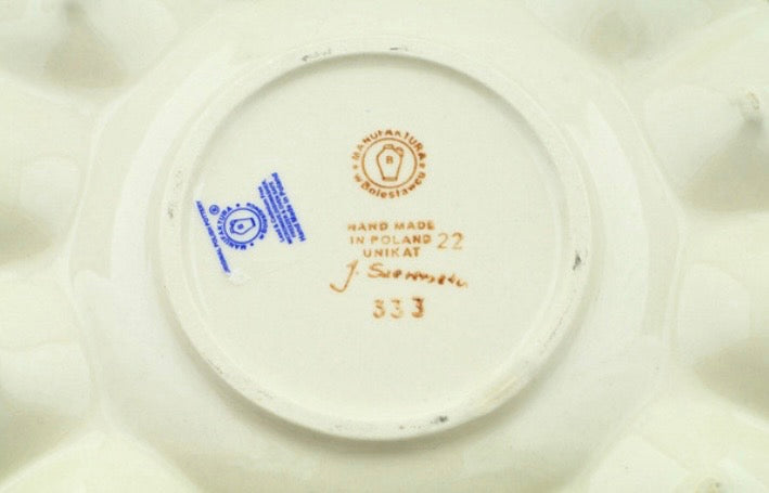 Manufaktura, Unikat Bright Blue Happiness, Egg Plate