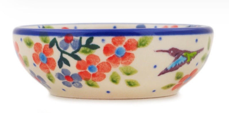 Ceramika Artystyczna, Unikat U5167, Verdant Hummingbird, Small Bowl