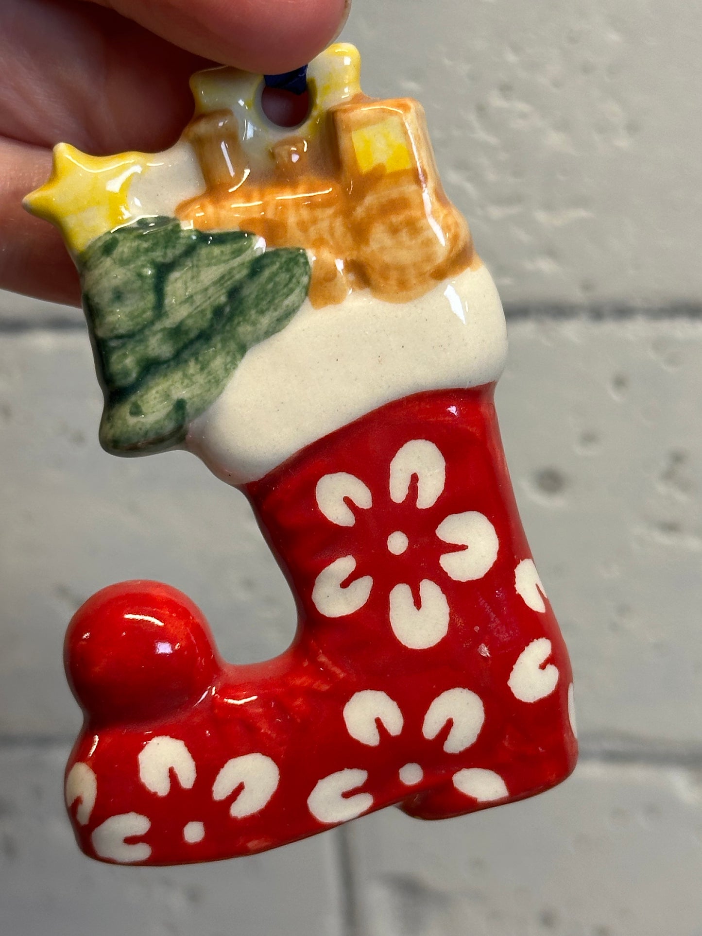 Manufaktura Red Blossom Stocking Ornament