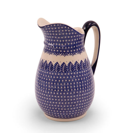 Millena Polish Pottery, Pattern: B176, 1.5 Liter Pitcher