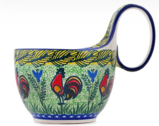 Ceramika Artystyczna, Rooster Parade, Loop Mug/Bowl