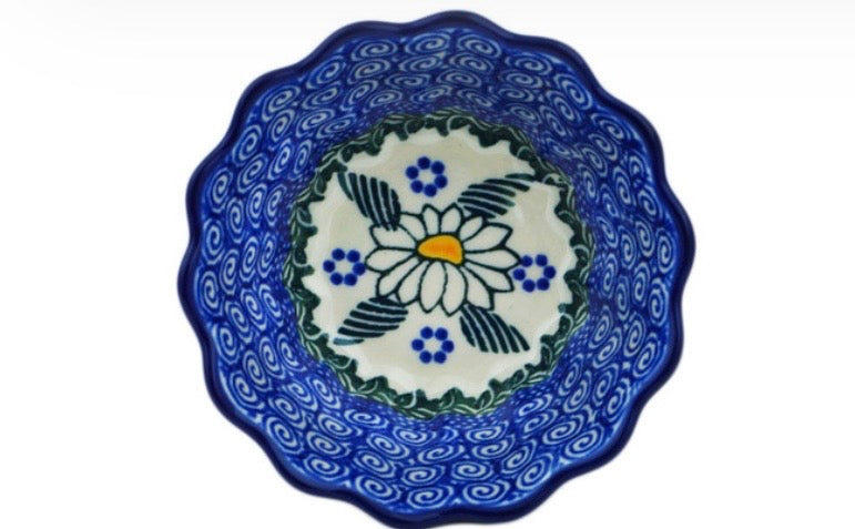 Ceramika Artystyczna, Crazy Daisy, Fluted Bowl
