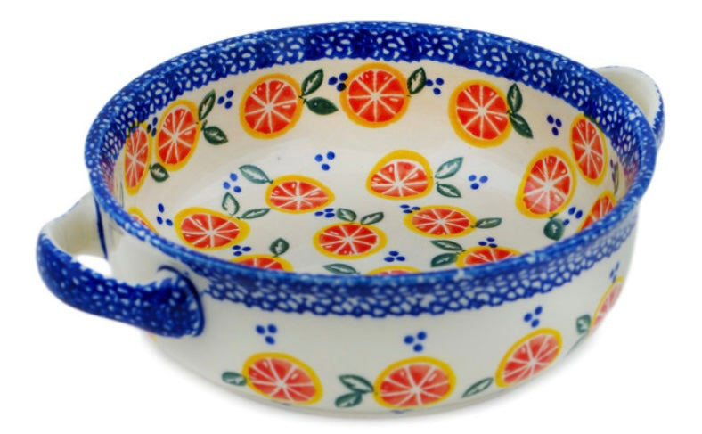 Ceramika Bona, Citrus Craze, Round Baker with Handles