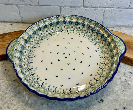 Manufaktura, Daisy Jane, Pie Plate with Handles