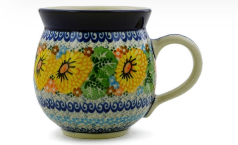 Ceramika Artystyczna, U4202 Enchanted Spring, Medium Bubble Mug