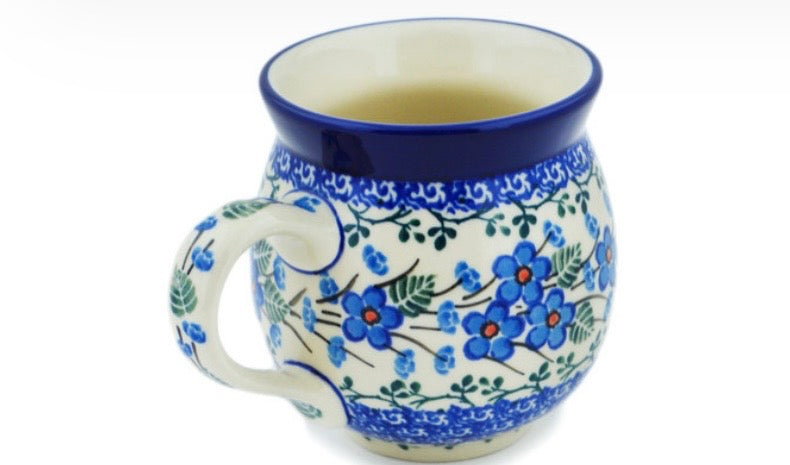 Ceramika Artystyczna, Blue Blossom, Medium Bubble Mug