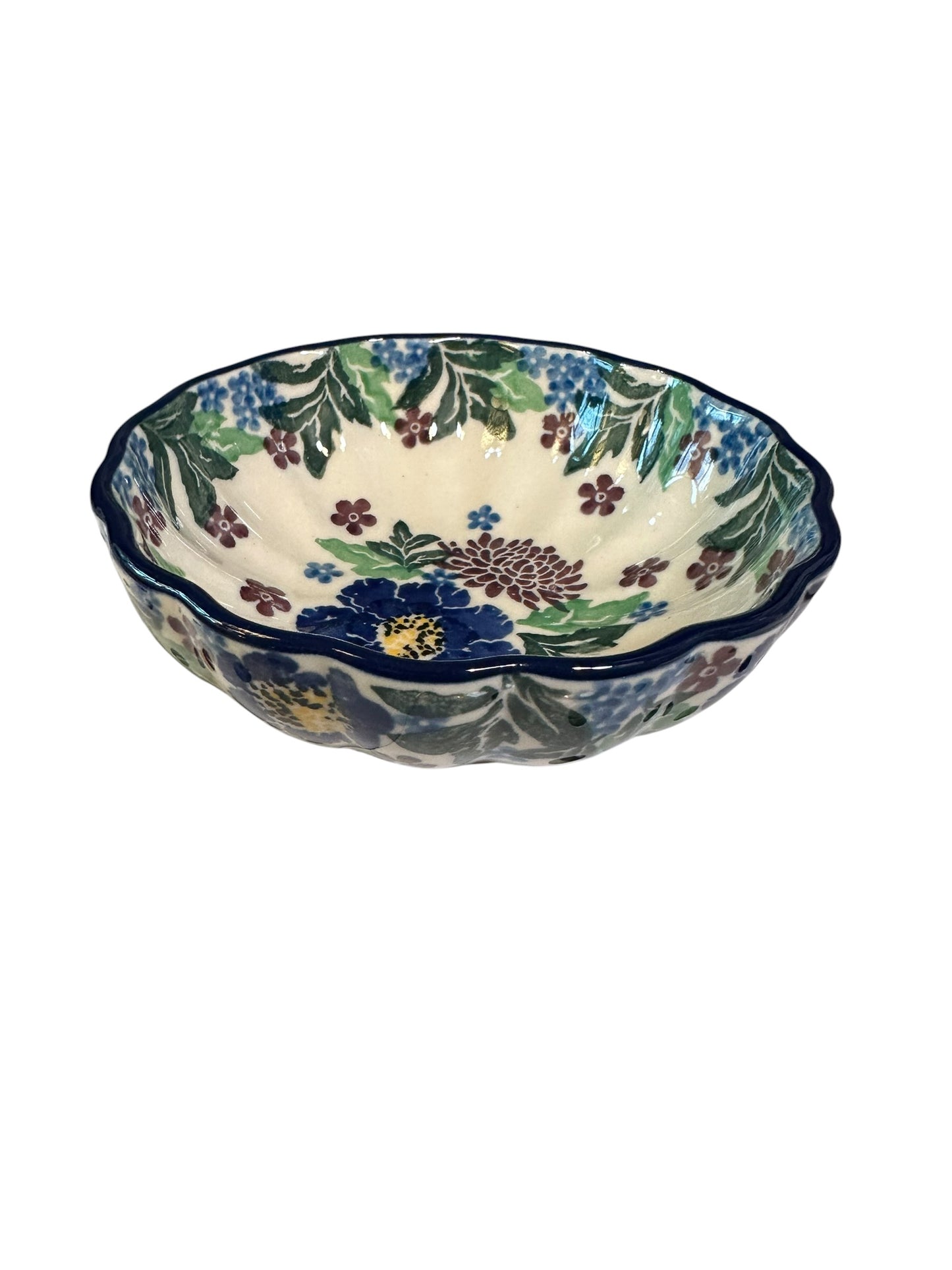 Ceramika Artystyczna, Byzantium Bliss, Scalloped Small Bowl 4.5"