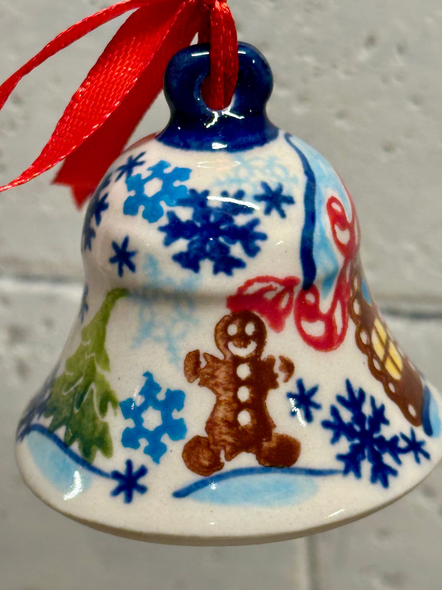 Vena, Gingerbread Cottage, Small Bell Ornament