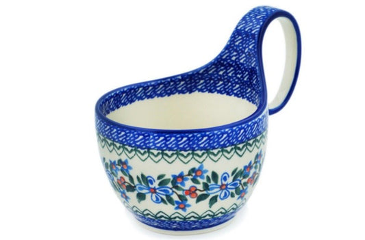 Ceramika Artystyczna, Azure Blooms, Loop Mug/Bowl