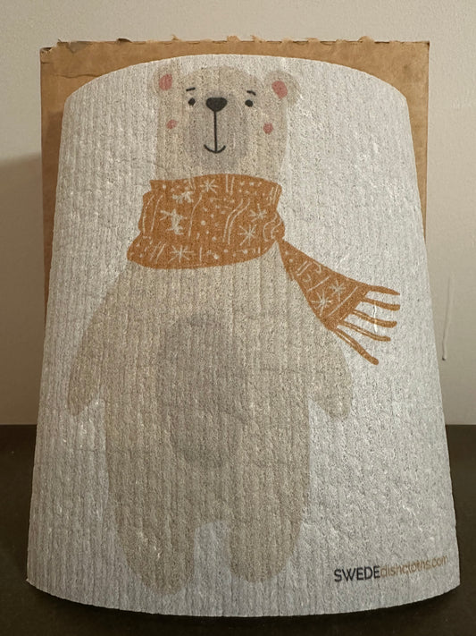 Swedish Dishcloth Winter Bear