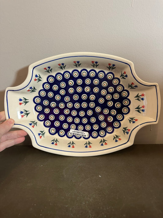 Zaklady, Tulip Pair Peacock, Platter