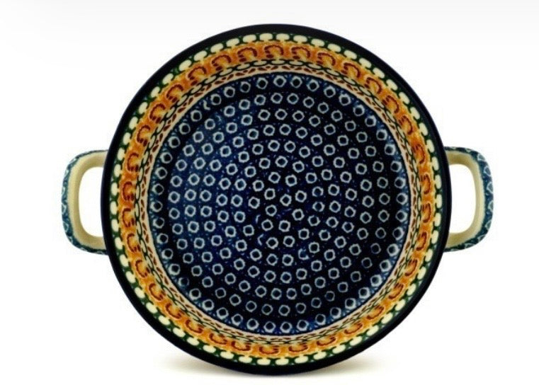 Ceramika Artystyczna, Buena Vista, Round Medium Baker with Handles