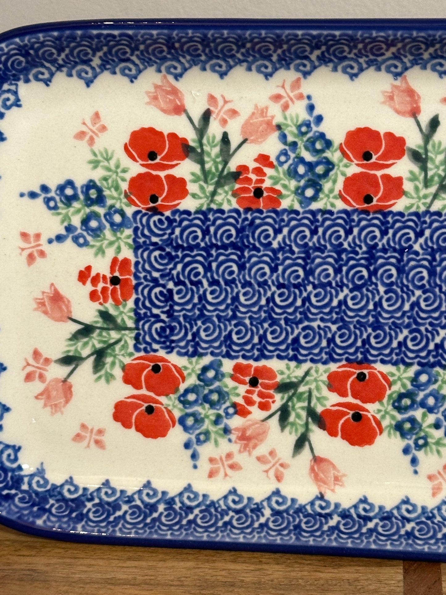 Ceramika Artystyczna, Dreaming Of Poppies Tray
