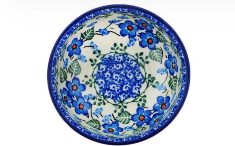 Ceramika Artystyczna, Blue Blossom, Small Bowl 4"