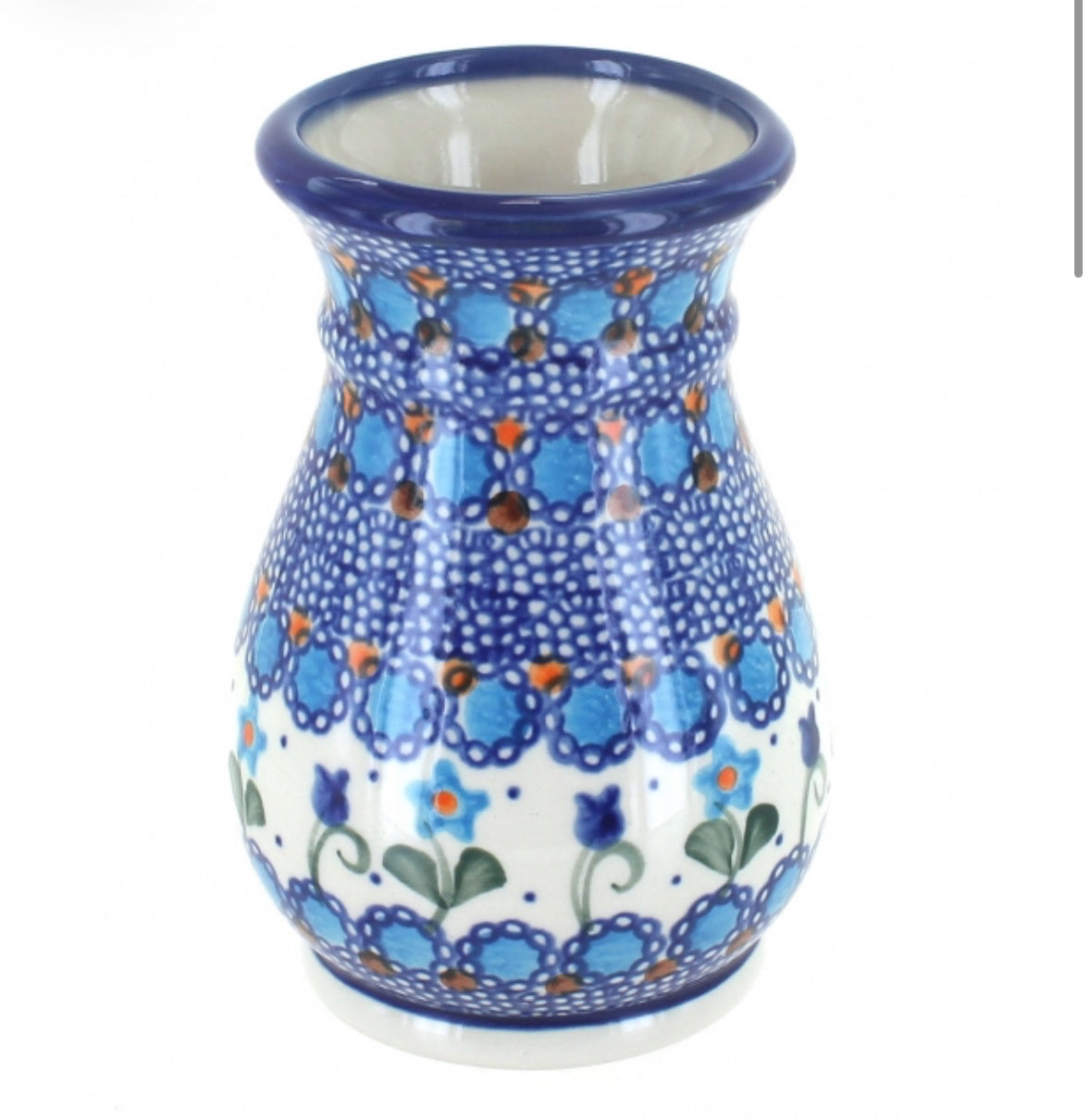 Vena, Savannah/Blue Tulip, Small Vase
