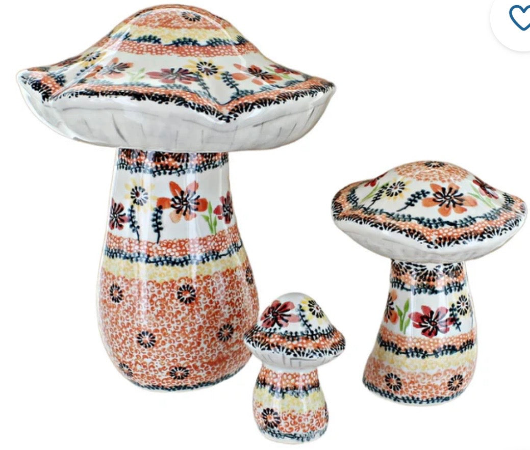 Vena, Marigold Large Mushroom Figurine