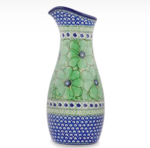 Ceramika Artystyczna, U408A, Green Pansies, Carafe