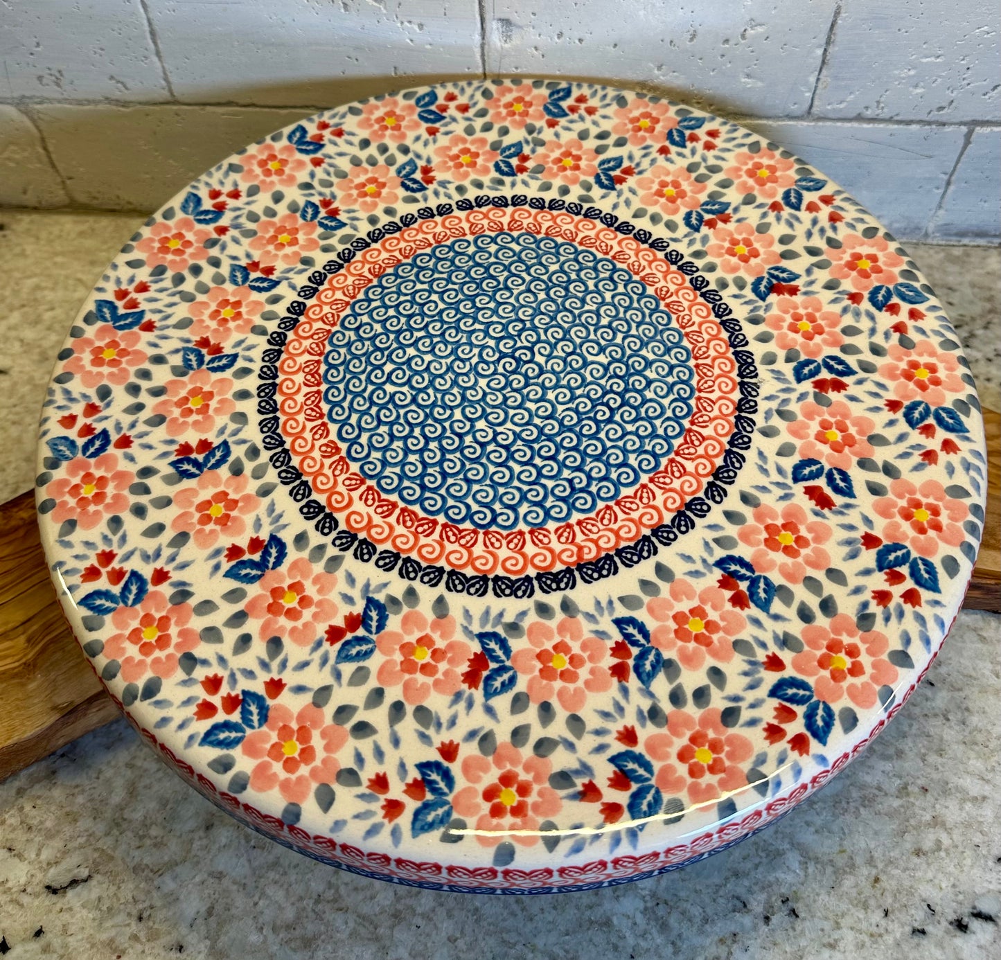 Manufaktura, Calico, Dual Dish, Cake Stand/Chip & Dip