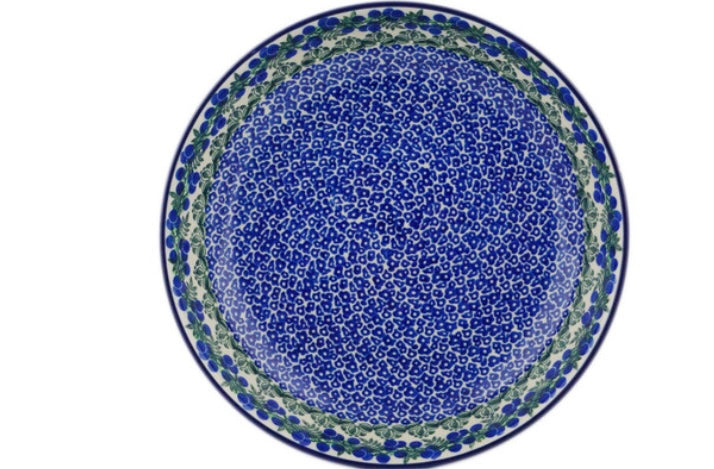 Ceramika Artystyczna, Blueberry Fields Forever,  Large Shallow Bowl 13"