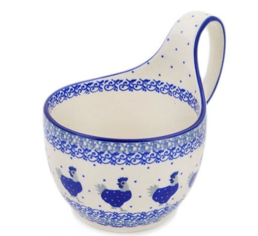 Ceramika Artystyczna, Cobalt Hen, Loop Mug/Bowl