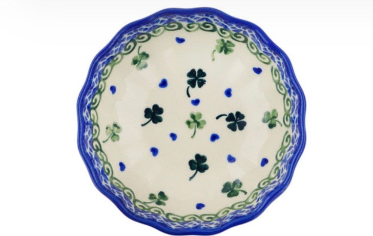 Bona, Lucky Clovers, Scalloped Bowl