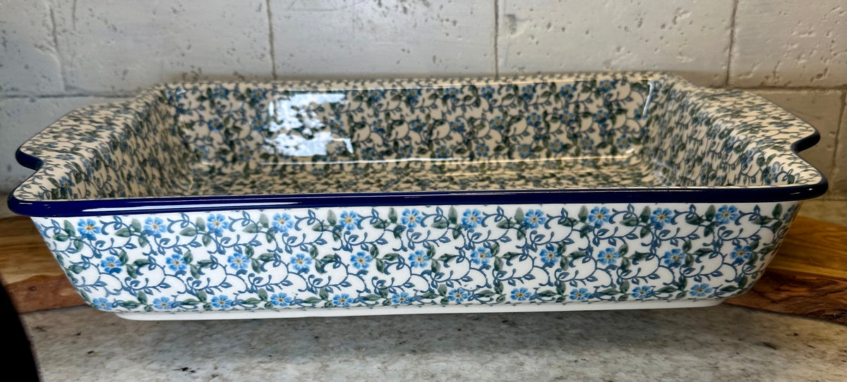 Ceramika Artystyczna, Summer Wind, Large Rectangular Baker with Handles