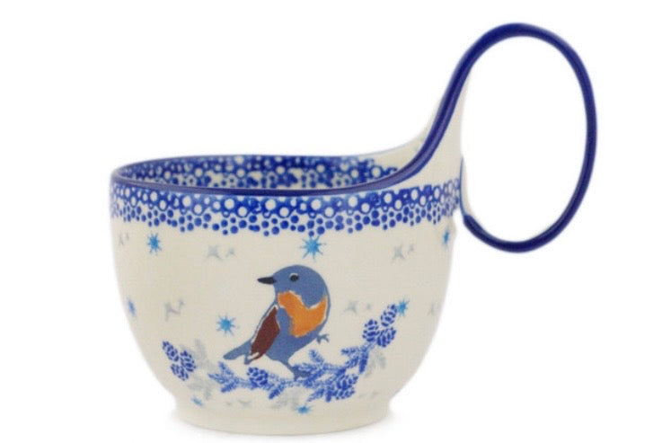 Ceramika Artystyczna, Snowcap Songbird, Loop Mug/Bowl