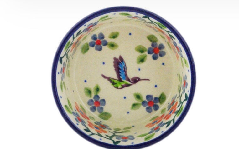 Ceramika Artystyczna, U5167 Verdant Hummingbird Spring, Ramekin Bowl