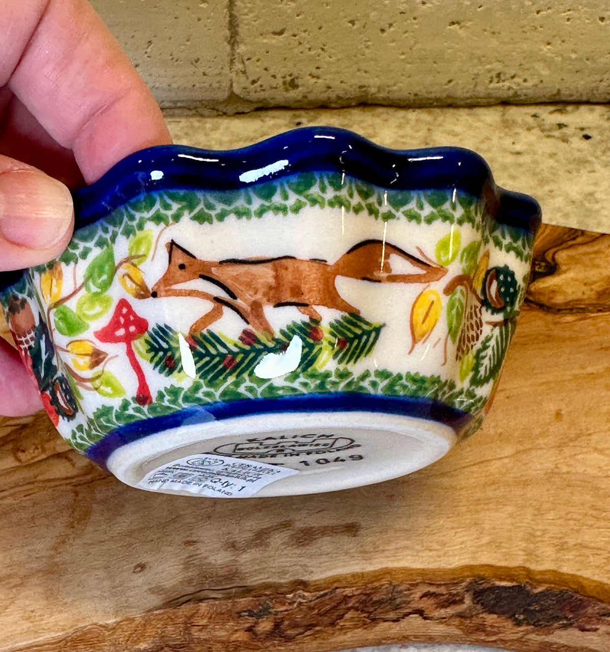 Kalich, A1 Level, Fox, Mushroom, Pinecones, Berries, Small Babka Bowl