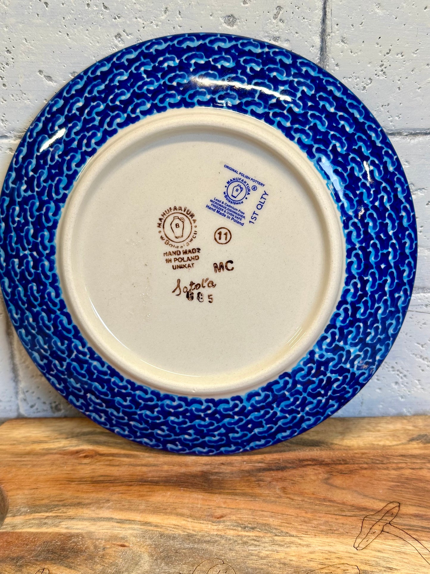 Manufaktura, Alpine Blues, Dessert Plate 7.25"