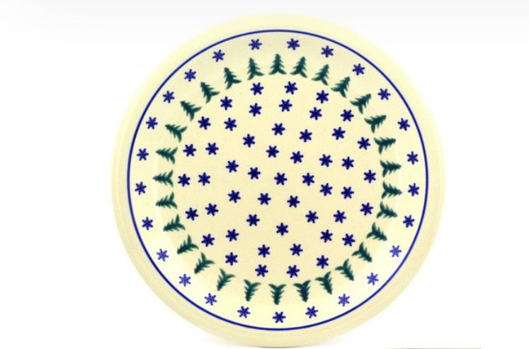 Zaklady, Evergreen Snowflakes, Plate/Platter 11"