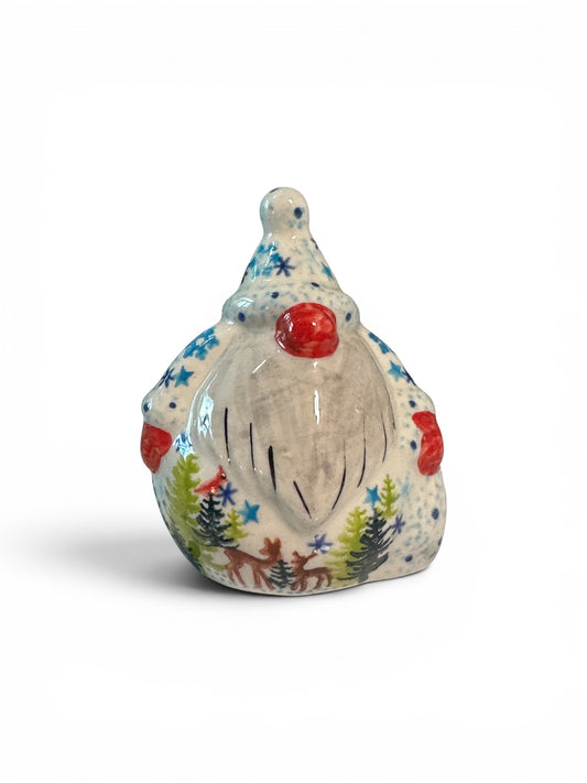 Vena, Santa Gnome with Trees and Deer Figurine
