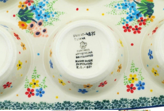 Ceramika Artystyczna, Unikat U4875, Colors Of The Wind, Muffin Pan