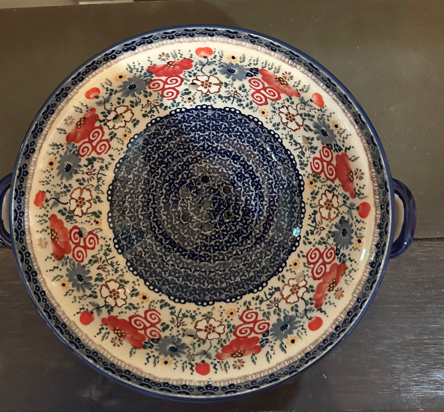 Manufaktura Sweet Pea Large Colander with Plate